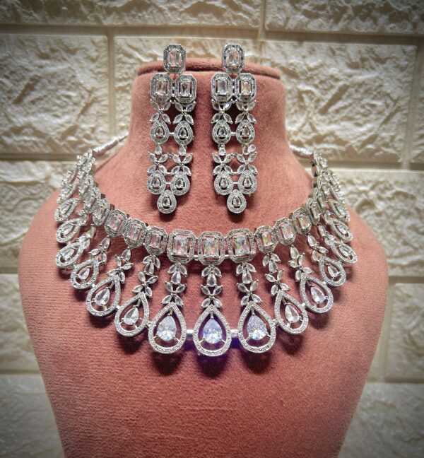Latest American Diamond Necklace set