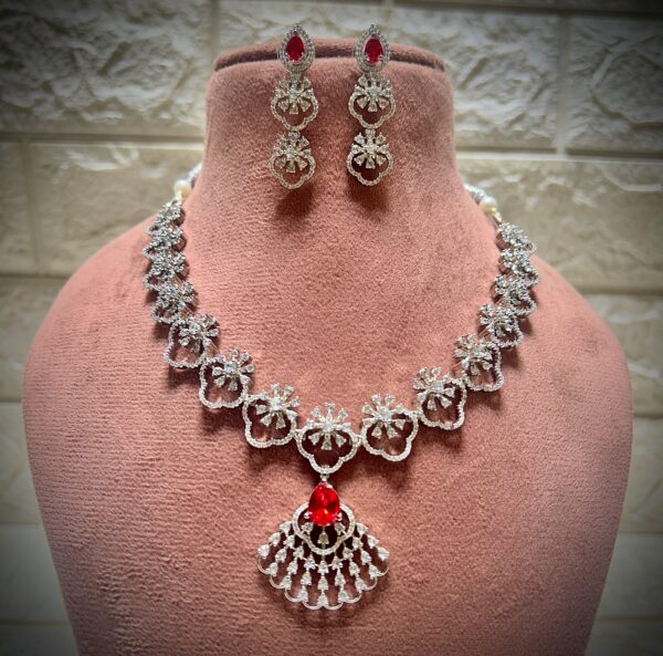 American diamond Necklace set - Image 3