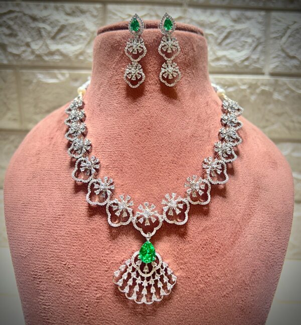 American diamond Necklace set - Image 2