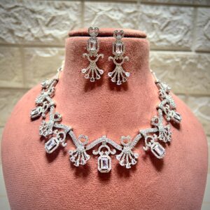 Latest American Diamond Necklace Designs
