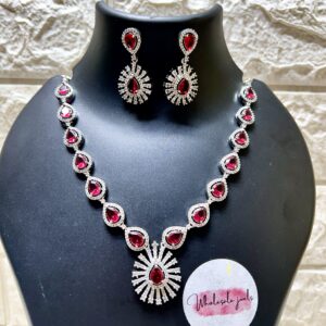 Latest American Diamond Necklace set