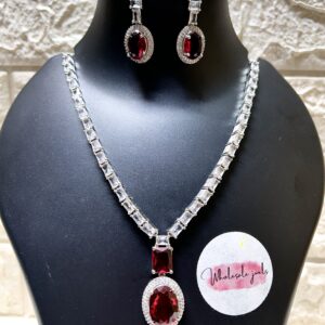 Latest American Diamond Necklace set