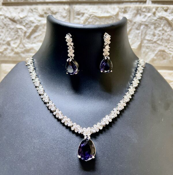 Latest American Diamond Necklace set