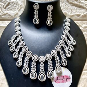 Latest American Diamond Necklace set