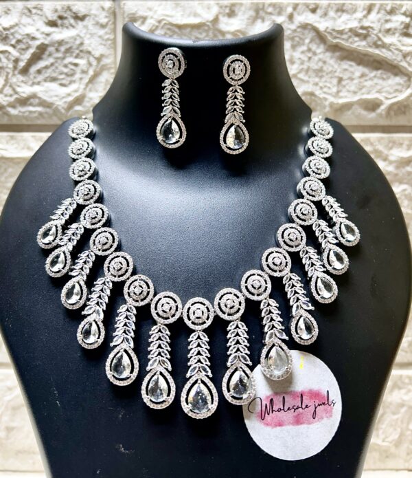 Latest American Diamond Necklace set