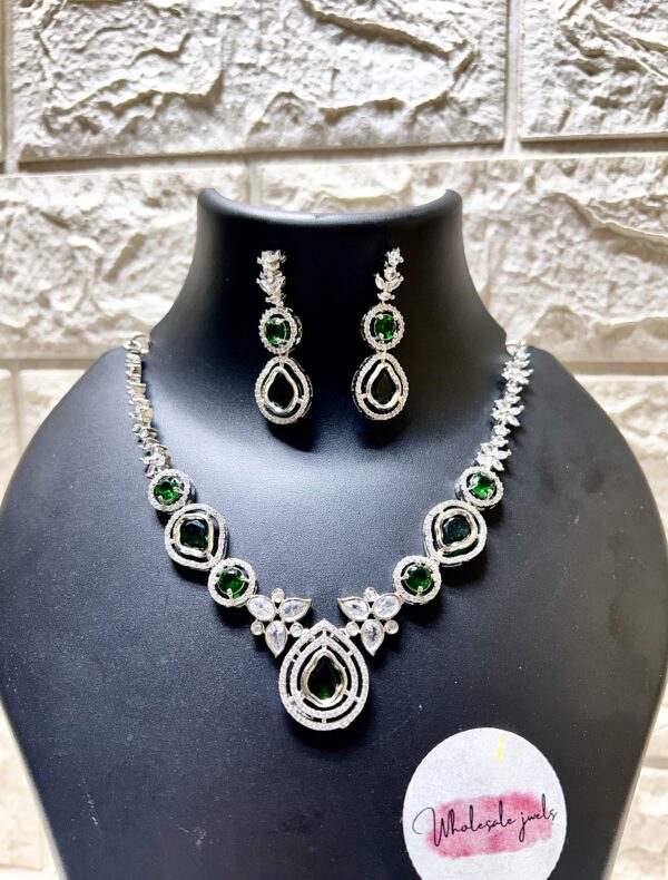 Latest American Diamond Necklace set