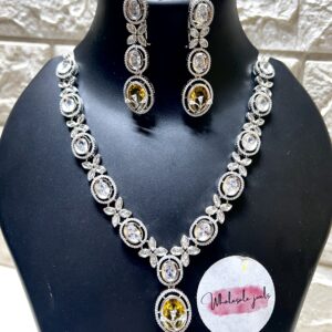 Latest American Diamond Necklace set