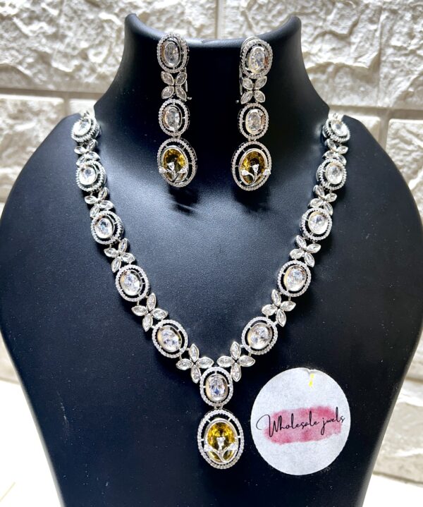 Latest American Diamond Necklace set