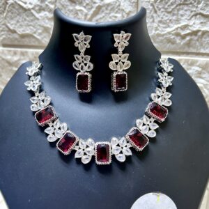 Latest American Diamond Necklace set