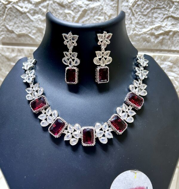 Latest American Diamond Necklace set