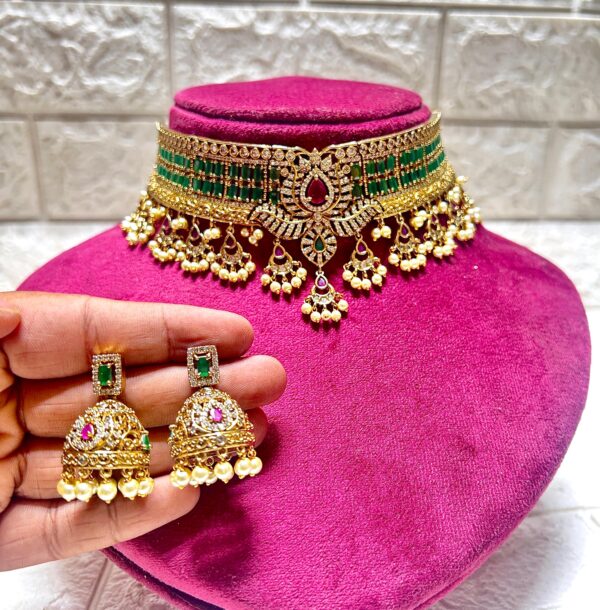 American Diamond Necklace Set