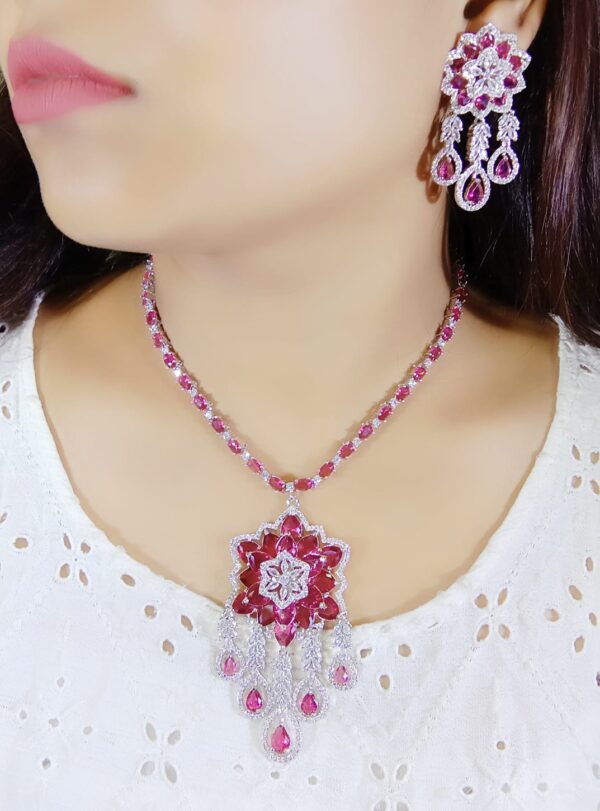 Latest American Diamond Necklace set