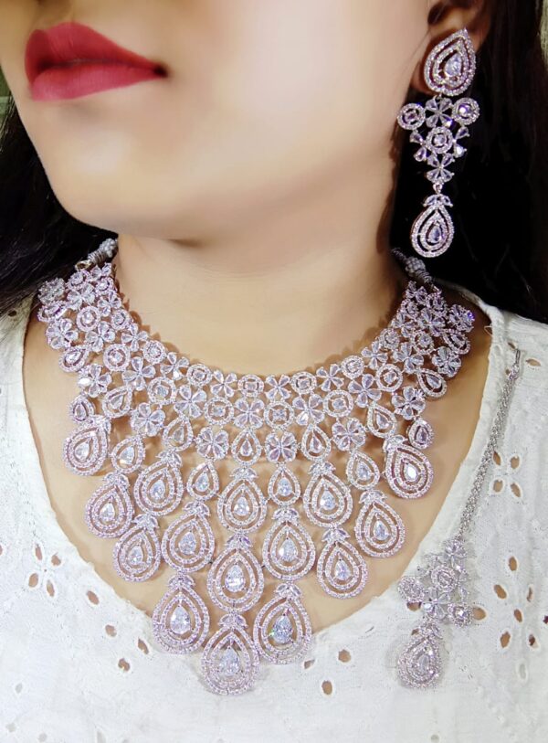 Latest American Diamond Necklace set