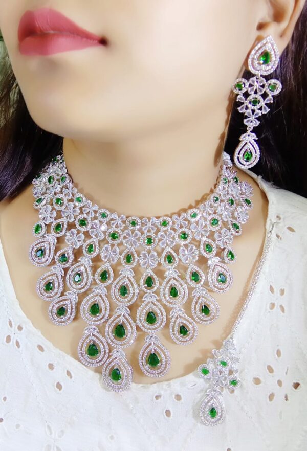 Latest American Diamond Necklace set - Image 2