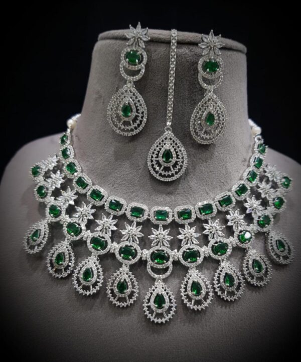 Latest American Diamond Necklace set