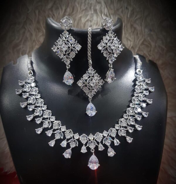 Latest American Diamond Necklace set