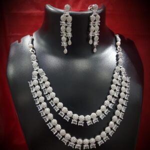 Latest American Diamond Necklace set