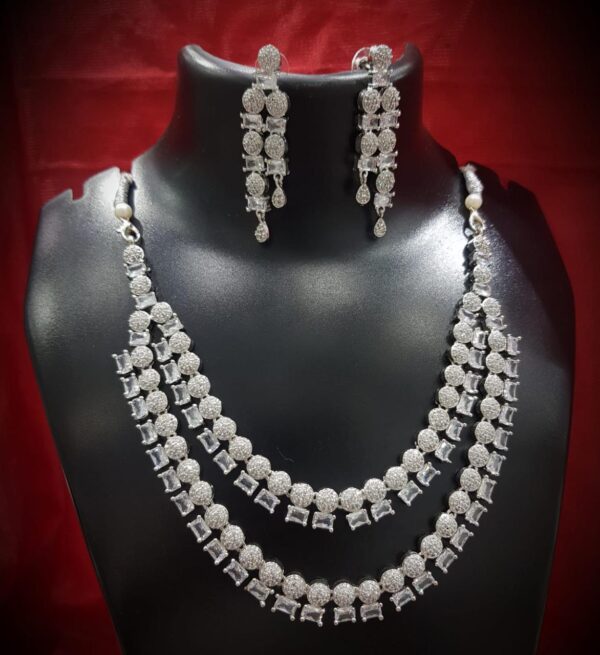 Latest American Diamond Necklace set