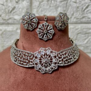 Latest American Diamond Necklace set