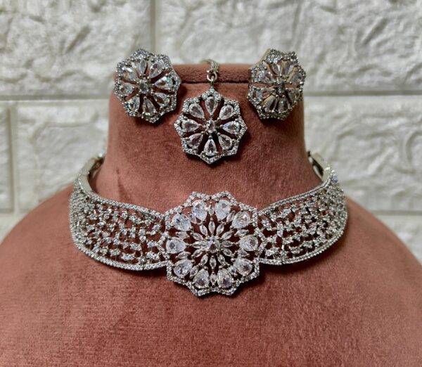 Latest American Diamond Necklace set