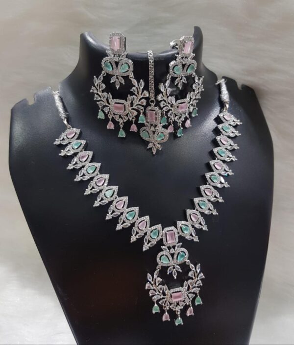 Latest American Diamond Necklace set