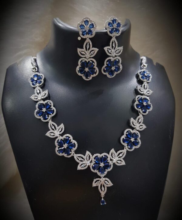 Latest American Diamond Necklace set - Image 2