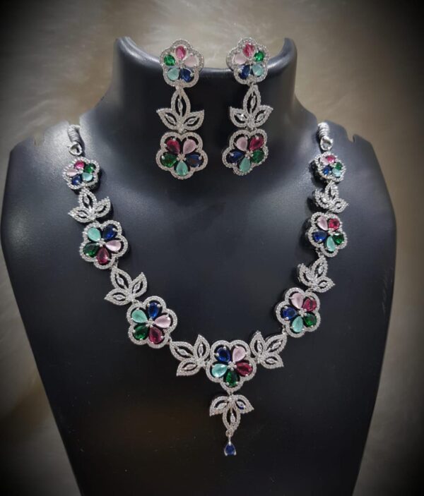 Latest American Diamond Necklace set