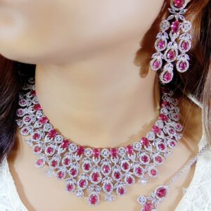 Latest American Diamond Necklace set