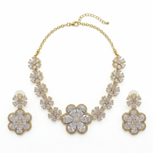 Gold Plated AD CZ Necklace
