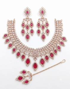 American Diamond CZ Jewelry set for festival Season