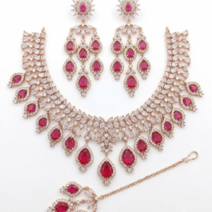 American Diamond CZ Jewelry set for festival Season
