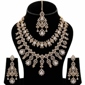 Gold Plated AD CZ Necklace