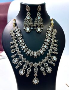 American Diamond Necklace set for party & festival CZ Jewelry