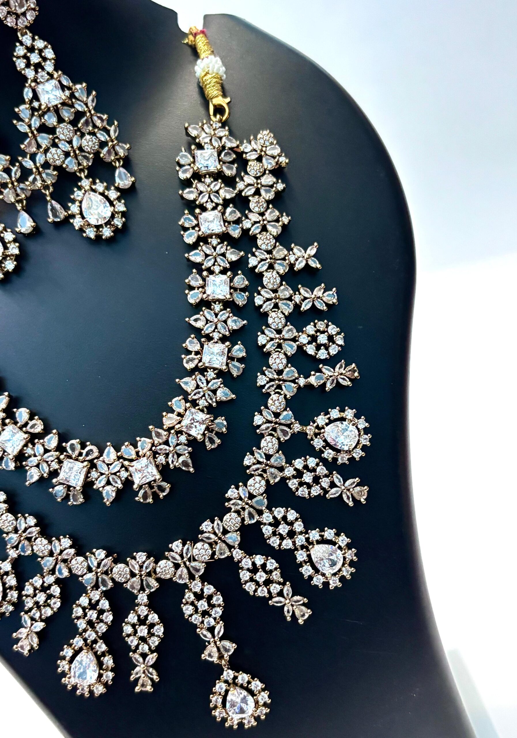 American Diamond Necklace set for party & festival CZ Jewelry - Image 3