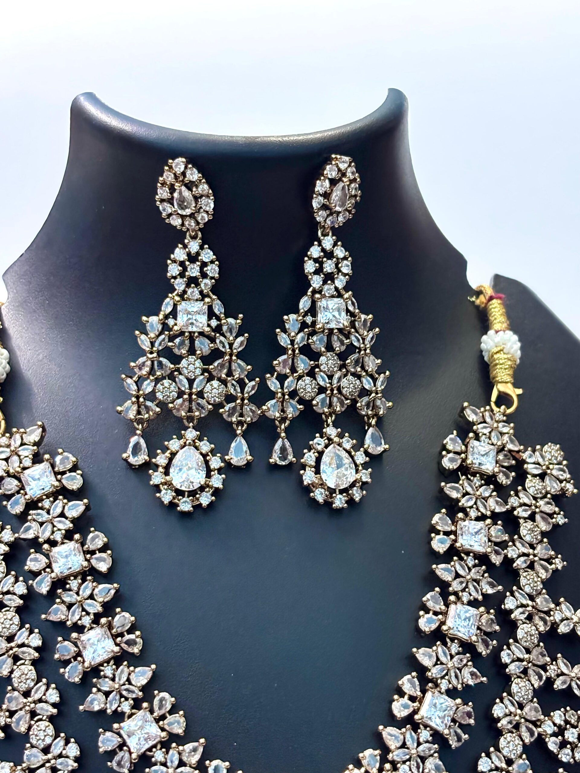 American Diamond Necklace set for party & festival CZ Jewelry - Image 4